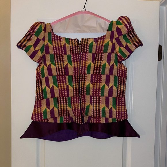 African attire newly made-purple/multi-colored - Picture 1 of 3